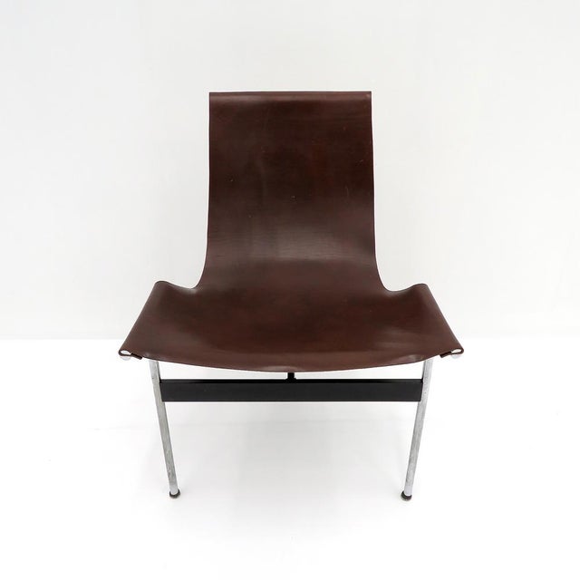 wonderful set of four T-chairs, model 3LC, designed by William Katavolos, Douglas Kelley, and Ross Littell for Laverne...