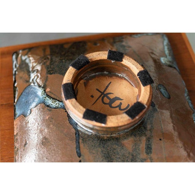 Vintage Ceramic Plate, 1980s For Sale - Image 4 of 5