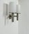 Model 1141 Double Wall Light in Metal and Opaline Glass from Perzel, France, 1960 For Sale - Image 4 of 11