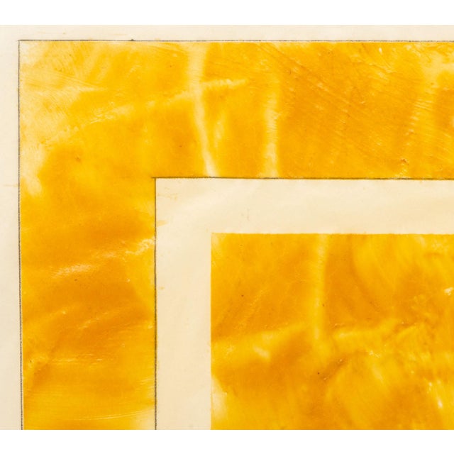 Yellow Joseph Gardella Yellow Square Diptych Mixed Media For Sale - Image 8 of 11
