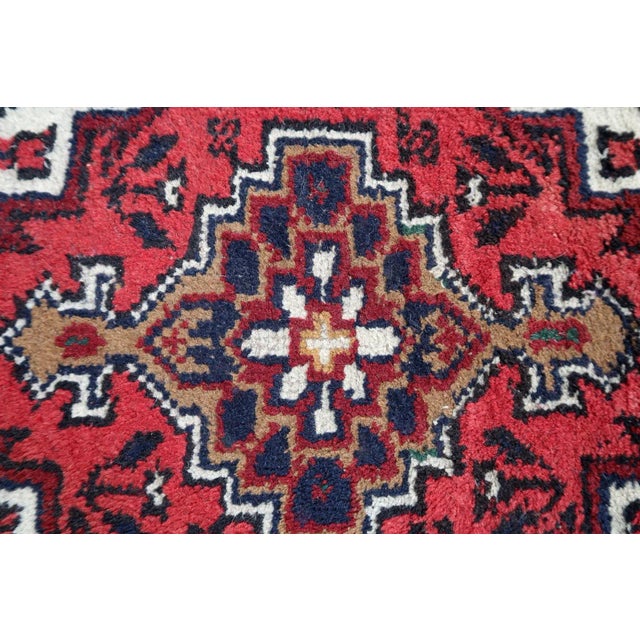 1970s Vintage Persian Handmade Hamadan Mat For Sale - Image 9 of 10