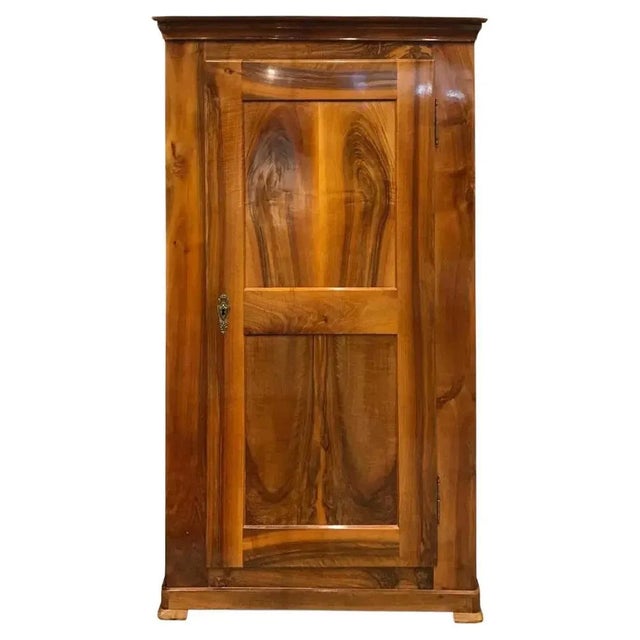 Brown Biedermeier Walnut Armoire, 1820s For Sale - Image 8 of 8