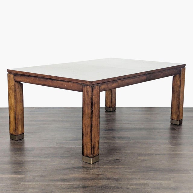 Wood Bassett 9-Piece Wooden Extendable Dining Set With Cushioned Chairs For Sale - Image 7 of 18