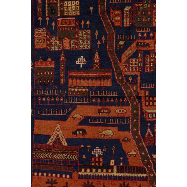 Tribal 1950s Collectible Vintage Baluch Tribal Rug With Pictorial Patterns, From Rug & Kilim For Sale - Image 3 of 8