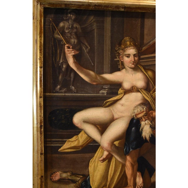 Bartholomäus Spranger, Aristotle & Phyllis, 1500s-1600s, Oil on Canvas For Sale - Image 10 of 16