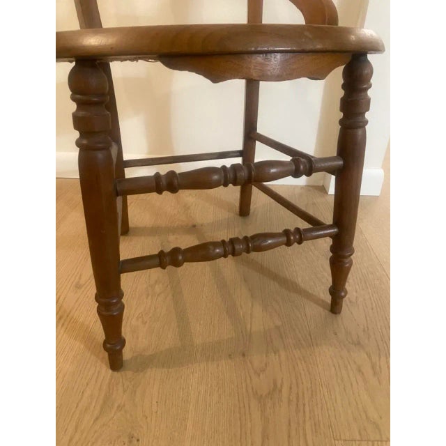 Late 19th Century Walnut Chair With Caned Seat For Sale - Image 4 of 7