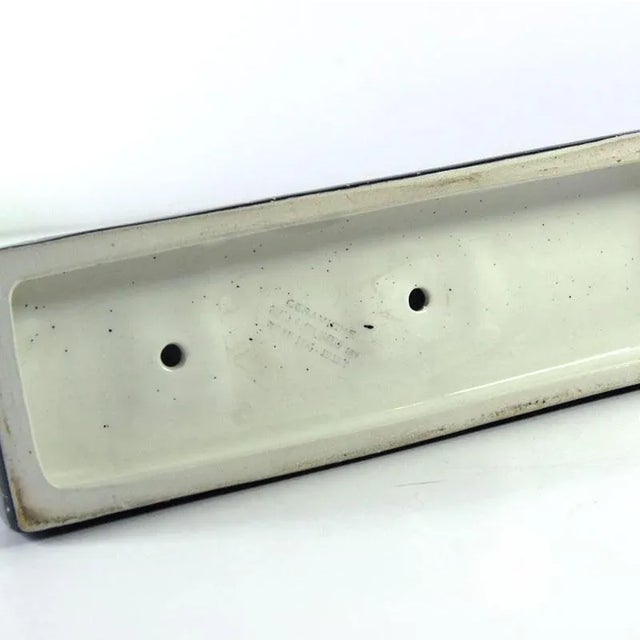 Black Postmodern Ceramic Dalla Bassa Maria Ceramiche Table Clock from Nove, Italy, 1980s For Sale - Image 8 of 10