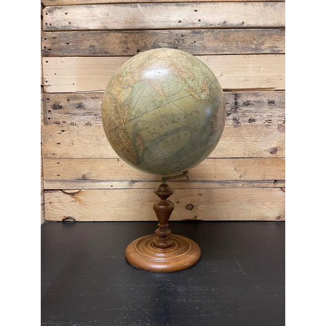 Antique German Table Globe by Ludwig Julius Heymann, 1890 For Sale - Image 10 of 10