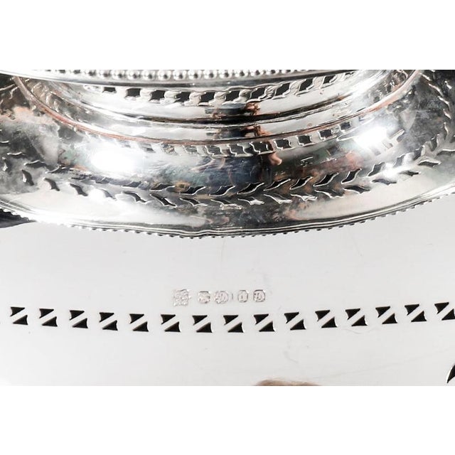 Antique Victorian Neo Classical Silver Plated Fruit Basket, 19th Century For Sale - Image 14 of 16