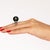 Bochic “Orient” Vintage South Sea Pearl & Blue Sapphire Ring Set 18K Gold & Silver For Sale - Image 4 of 9