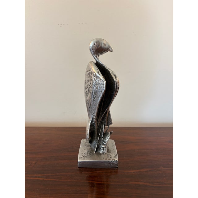 Mid Century Modern Brutalist Metal Bird Sculpture For Sale In Columbia, SC - Image 6 of 12