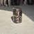 Small Side Table in Black Petrified Wood with Beige Striations, 1980s For Sale - Image 12 of 18