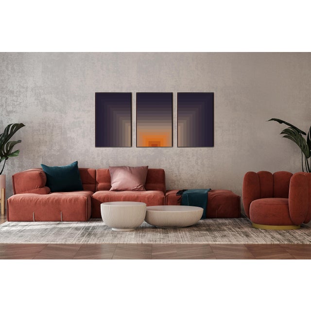 Cave of Lights is a limited-edition giclée print triptych that explores the quiet power of geometric modernism through...