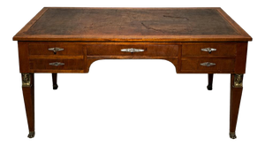 Empire French Executive Desk with Leather Top