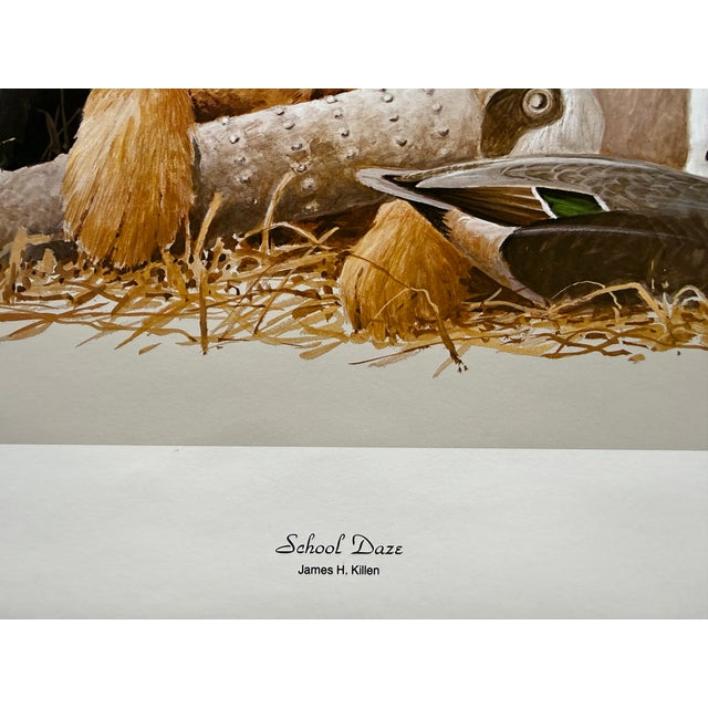 1980s Jim Killen Sporting Dog Art Great Retrievers Labs (29.5"x20") "School Daze" Open Edition For Sale - Image 4 of 7