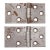 Pair of Vintage 3.187 X 1.625 In. Steel Cabinet Door Hinges For Sale