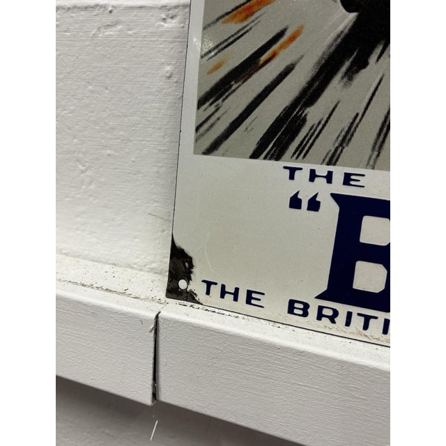 Bp Petrol Advertising Heavy Enamel Sign For Sale - Image 3 of 8
