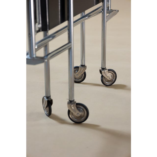 Folding Serving Trolley, Czechoslovakia, 1970s For Sale - Image 10 of 11
