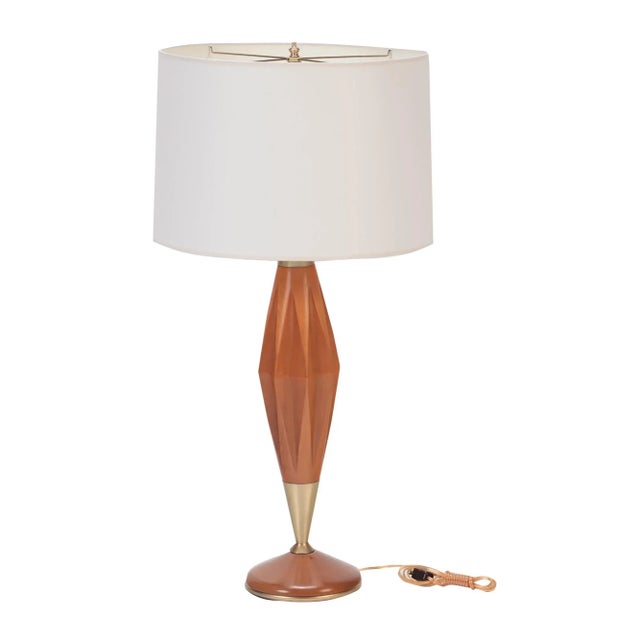 Brown 1960 Mid-Century Modern Sculptural Lamp For Sale - Image 8 of 8