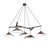 Emily Group of Five Pendant Light in Dark Bronze Semi-Matte by Daniel Becker for Moss Objects For Sale - Image 4 of 4