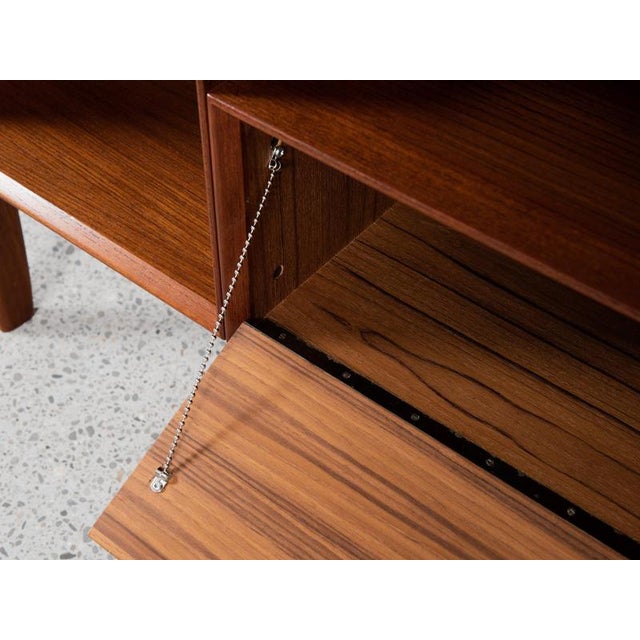 1960s Midcentury Danish Desk Known Model 75 in Teak attributed to Omann Jun 1960s For Sale - Image 5 of 13