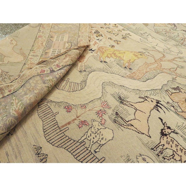 Galerie Shabab Collection Mid-20th Century Handmade Turkish Kayseri Pictorial Accent Rug, Circa 1930 For Sale - Image 10 of 10