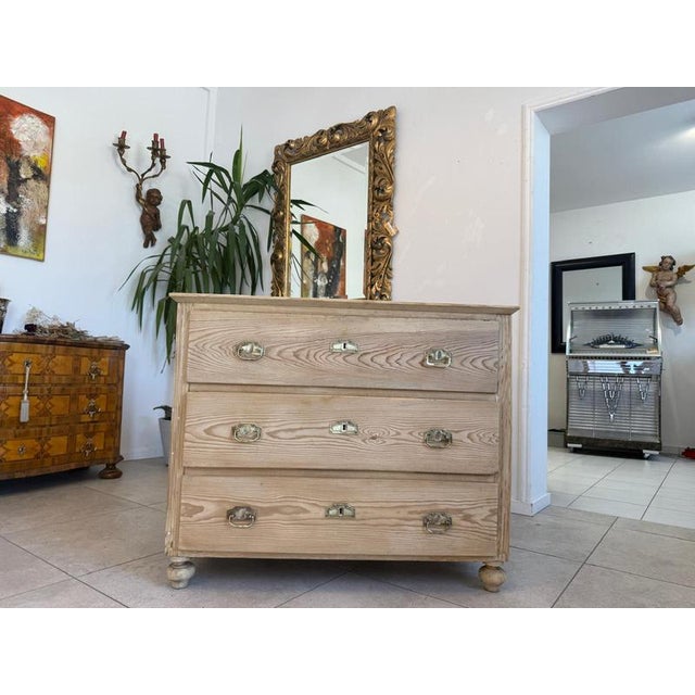 Original Biedermeier 3-Drawer Chest of Drawers Dimensions: Height x Width x Depth 88.50 x 108 x 63 cm For sale is a very...