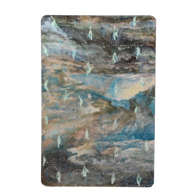 One of a Kind Mixed-Media Signed Painting by Robert Bery Titled "I Love Miracles" For Sale In Miami - Image 6 of 8