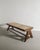 French Mid-Century Wooden Teak & Rattan Bench by Pierre Jeanneret, 1950s For Sale - Image 3 of 7