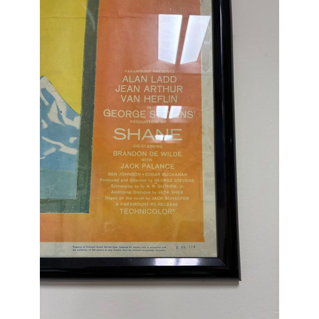 1950s Shane Framed Movie Poster For Sale - Image 9 of 10