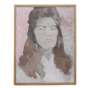 Portrait of a Woman Framed Painting by Michelle Farro