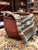 Rare Antique Apple Picking Basket With Leather Straps and Original Red Paint For Sale - Image 14 of 15