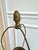 1940s Early 20th Century White Milk Glass & Patinated Brass Table Lamps - a Pair For Sale - Image 5 of 6