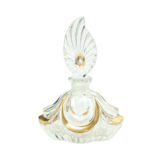 Vintage Art Deco Style Crystal Boudoir Perfume Bottles from Fischer, 1950s, Set of 3 For Sale - Image 6 of 18