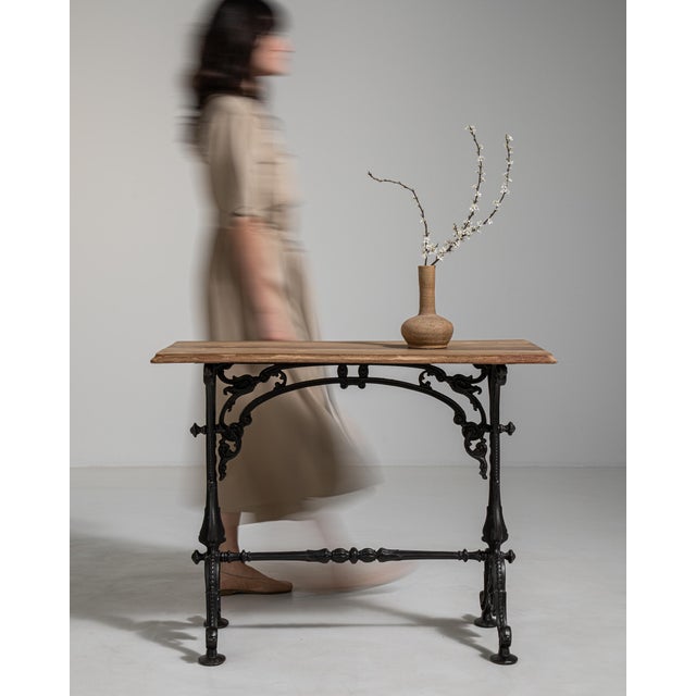 Metal Victorian Cast Iron Bistro Table, Antique, United Kingdom, Circa 1900 For Sale - Image 7 of 18