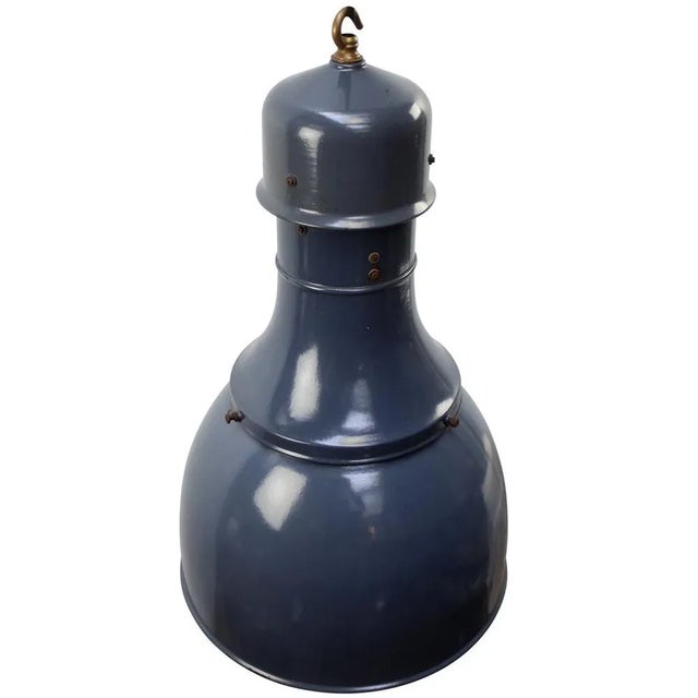 Factory light blue enamel white interior brass top E27/E26 Up to 250V (Europe/UK Standard).The wiring of this item may be...