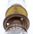 Traditional Vintage Faceted Glass Brass Passage Door Knob Set For Sale - Image 3 of 8