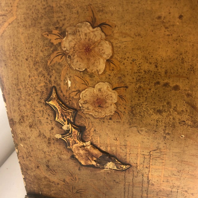 1940s Chinoiserie Miniature 3 Drawer Chest For Sale - Image 10 of 13