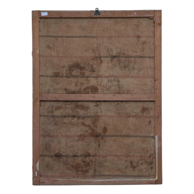 Still life with fishes and oysters is an original oil on canvas realized in the 17th Century by Neapolitan School Master....