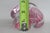 Glass Large Mid Century Style Art Glass Paperweight Pink Swirl Clear Overlay 5193b For Sale - Image 7 of 13