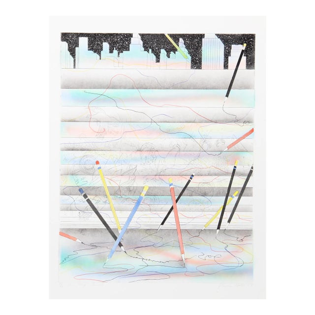 1970s "The Magic Pencils" Etching by Susan Hall For Sale