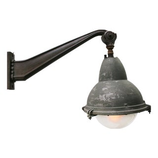 Vintage French Streetlight in Cast Iron and Aluminum by Eclatec For Sale