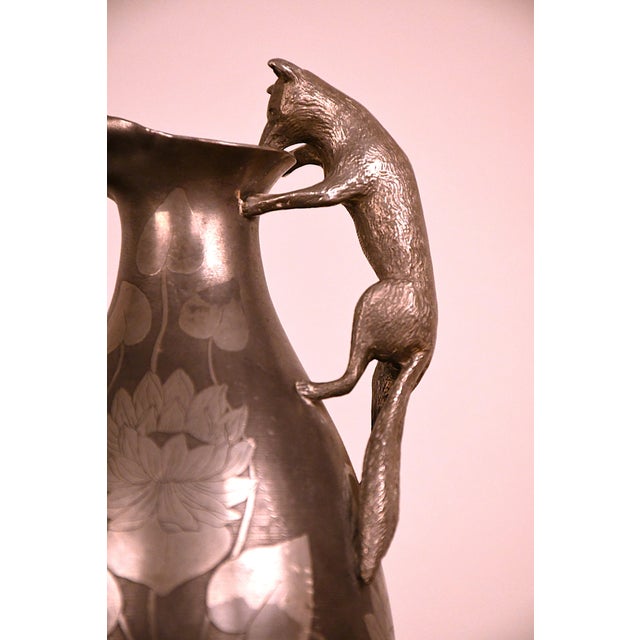 Swedish Pewter Pitcher by Schreuder & Olsson Stockholm, 1908 For Sale - Image 9 of 12