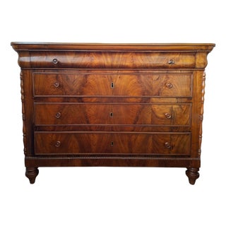 Chest of Drawers in Walnut, 1890 For Sale