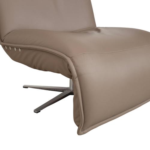 Beige Beige Leather Epos Armchair with Electric Function from Koinor For Sale - Image 8 of 18