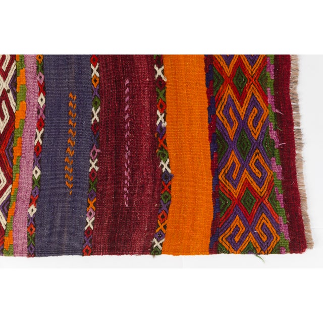 1960s Anatolian Kurdish Wool Kilim Rug For Sale - Image 9 of 10