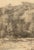 Early 1900's Antique French Charcoal Bucolic Valley Landscape Scene on Paper With Mat For Sale - Image 4 of 5