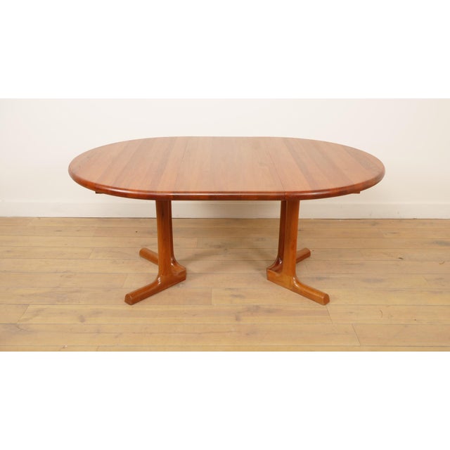 Dyrlund Vintage Extendable Teak Dining Table attributed to Dyrlund, 1960s For Sale - Image 4 of 11
