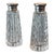 Cut Crystal Sterling & m.o.p. Pair of Salt & Pepper Shakers For Sale