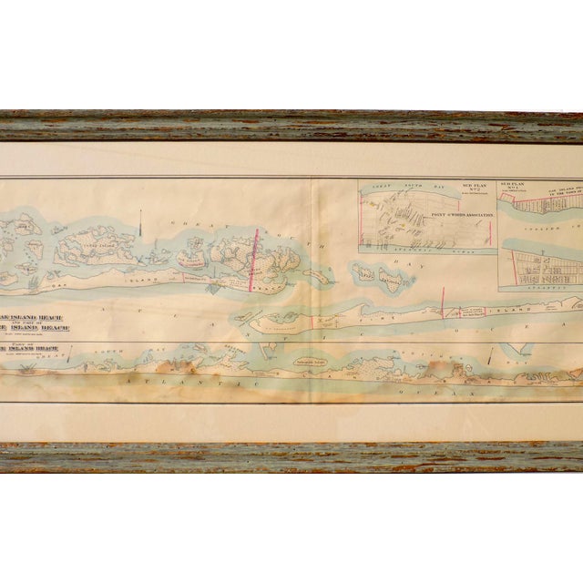 1902 Fire Island & Oak Island, New York Map Chairish